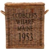 Rattan Opbergkist Met Deksel, Opbergmand - RR Cobbl Wharf Trunk S 60x30x70 - Rattan, Mahoniehout - Bruin