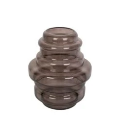 PRESENT TIME Vaas Distinct - Large - Glas Chocolade Bruin - Ø25x30cm