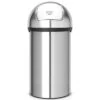 Brabantia Push Bin Afvalemmer, 60 Liter - Matt Steel