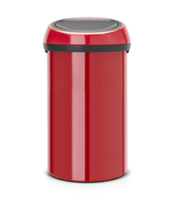 Brabantia Touch Bin Afvalemmer, 60 Liter - Passion Red 1 Brabantia Touch Bin Afvalemmer, 60 Liter - Passion Red