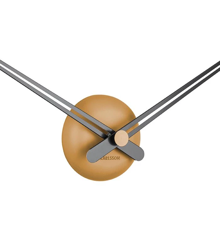 Karlsson Wandklok LBT Sharp - Karamelbruin - Ø77,5cm 2 Karlsson Wandklok LBT Sharp - Karamelbruin - Ø77,5cm - Afbeelding 2