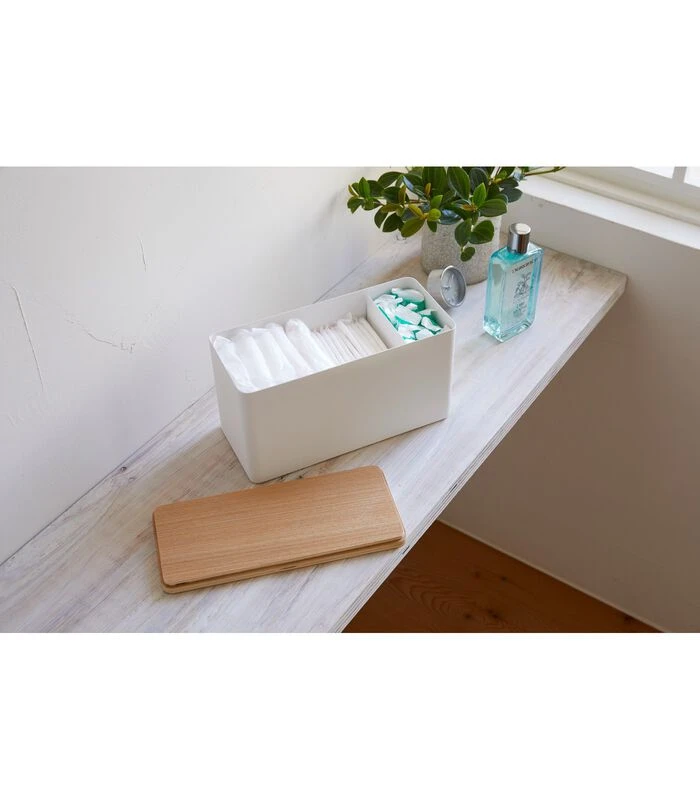 Yamazaki Sanitary Storage Box - Rin - Natural 3 Yamazaki Sanitary Storage Box - Rin - Natural - Afbeelding 3