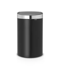 Brabantia Touch Bin New, 40L, Black/ Steel Fingerprint Proof