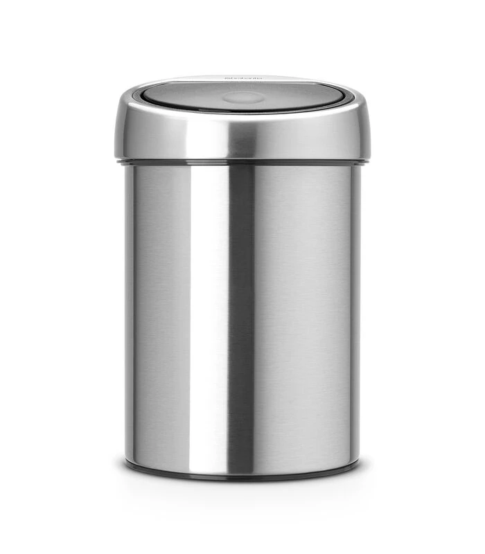 Brabantia Touch Bin Afvalemmer, 3 Liter - Matt Steel 1 Brabantia Touch Bin Afvalemmer, 3 Liter - Matt Steel