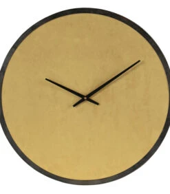 WOOOD Renske Wandklok - Velvet - Okergeel - 5x62x62