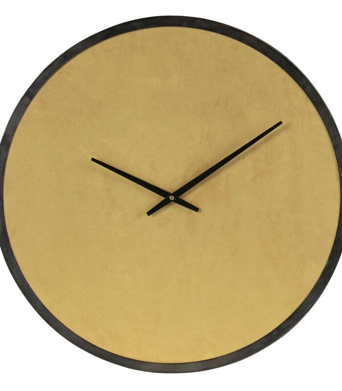 WOOOD Renske Wandklok - Velvet - Okergeel - 5x62x62 1 WOOOD Renske Wandklok - Velvet - Okergeel - 5x62x62