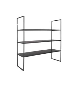 PRESENT TIME Wandrek Level - Metaal Mat Zwart - 60x20x60cm -Dagelijkse Boodschappen Winkel 749e53f4341d4809b9a3cbee69d8c828