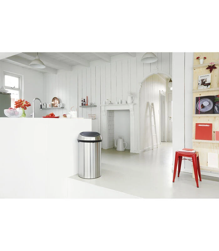 Brabantia Touch Bin, 60L - Matt Steel Fingerprint Proof 4 Brabantia Touch Bin, 60L - Matt Steel Fingerprint Proof - Afbeelding 4