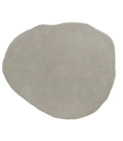 Leitmotiv Vloerkleed Organic Round - Lichtgrijs - 195x180cm