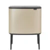 Brabantia Bo Touch Bin, 11 + 23 Liter - Champagne