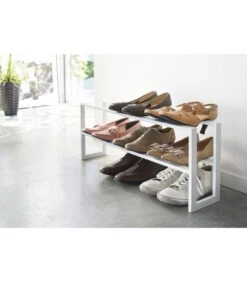 Yamazaki Extendable Shoe Rack 2 Tier - Line - White 6 Yamazaki Extendable Shoe Rack 2 Tier - Line - White -Dagelijkse Boodschappen Winkel 762a837d0f4a409a84b4f1b9d4c2e025