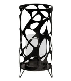 Jago Windlicht - Metaal - Zwart - 40x19x19