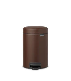 Brabantia NewIcon Pedaalemmer, 3 Liter - Mineral Cosy Brown