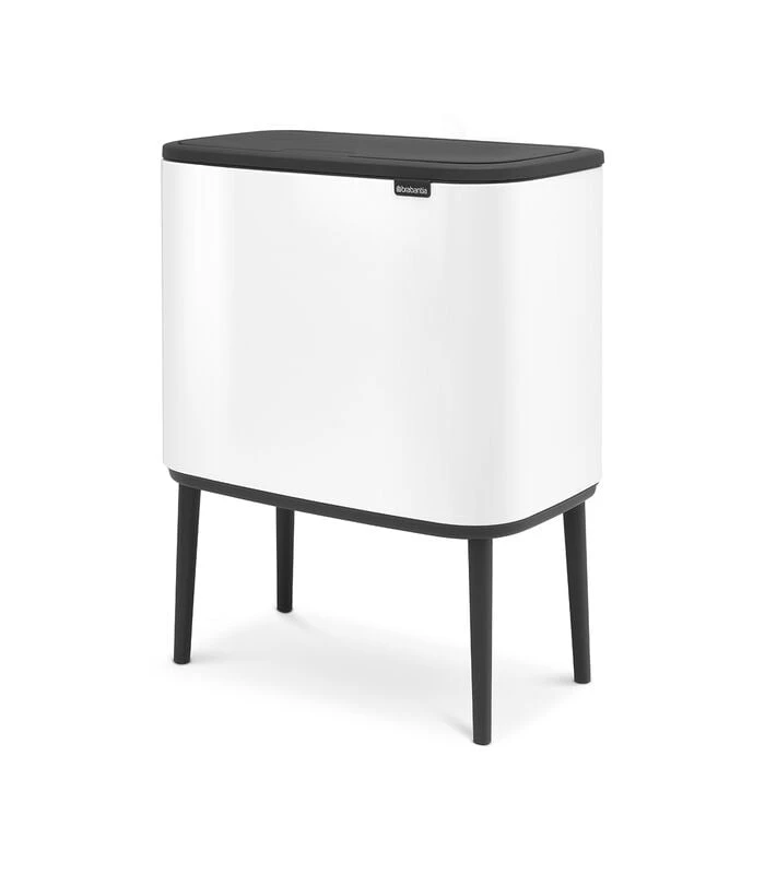 Brabantia Bo Touch Bin, 11 + 23 Liter - White 2 Brabantia Bo Touch Bin, 11 + 23 Liter - White - Afbeelding 2