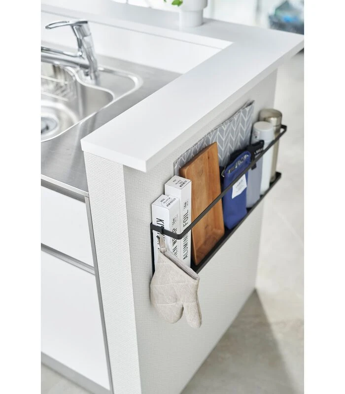 Yamazaki Wall Mounted Shelf - Tower - Black 3 Yamazaki Wall Mounted Shelf - Tower - Black - Afbeelding 3