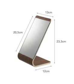 Yamazaki Standing Mirror - Rin - Brown -Dagelijkse Boodschappen Winkel 7c64114757ce4deb94bc78ad82d96e08