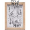 Fotolijst 13x18 Staand Zilver RM Logo - Logo - Bruin - 13x18 CM