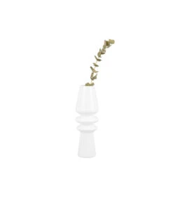 PRESENT TIME Vaas Sparkle Cone - Wit - Ø9cm -Dagelijkse Boodschappen Winkel 7e985fd1c5154b65a7fe490326d46f82