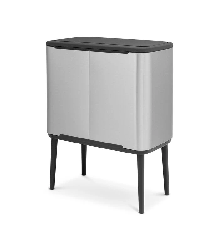 Brabantia Bo Touch Bin, 11+23L -Matt Steel Fingerprint Proof 2 Brabantia Bo Touch Bin, 11+23L -Matt Steel Fingerprint Proof - Afbeelding 2