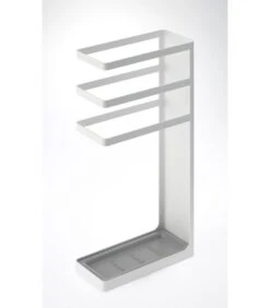 Yamazaki Geometric Umbrella Stand - Layer - White