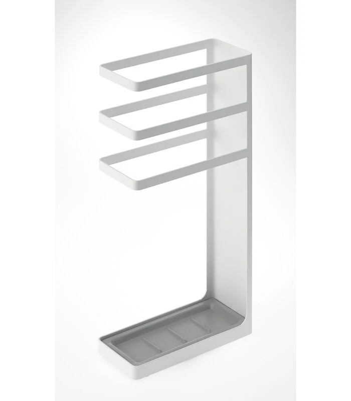 Yamazaki Geometric Umbrella Stand - Layer - White 1 Yamazaki Geometric Umbrella Stand - Layer - White