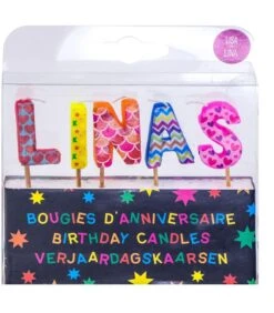 Verjaardagskaarsen Namen Lisa En Lina