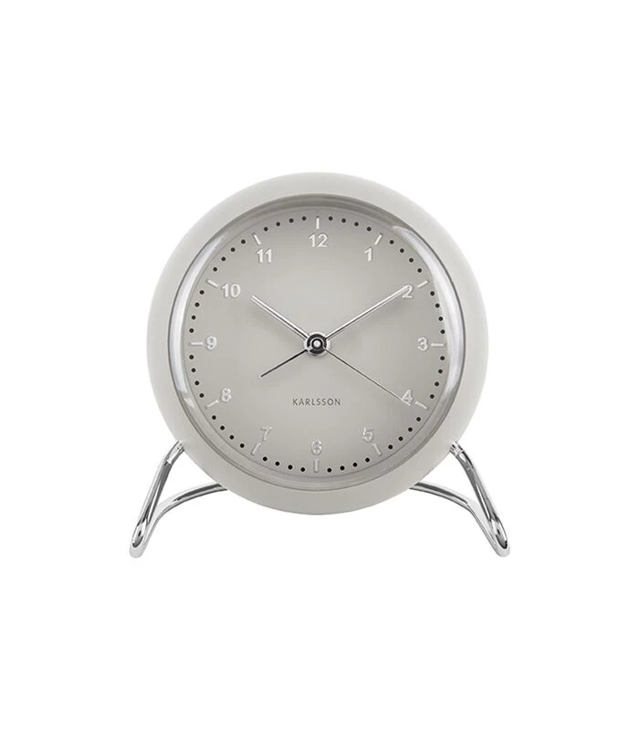 Karlsson Wekker Val ABS - Warm Grijs - 11x11x9cm 1 Karlsson Wekker Val ABS - Warm Grijs - 11x11x9cm