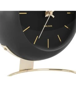 Karlsson Tafelklok Globe - Zwart - 21x24,5x14cm 6 Karlsson Tafelklok Globe - Zwart - 21x24,5x14cm -Dagelijkse Boodschappen Winkel 86b565f31b9c423098a35859cc524d32