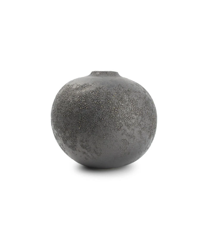 Vaas 14,5xH13cm Antraciet Bullet 2 Vaas 14,5xH13cm Antraciet Bullet - Afbeelding 2