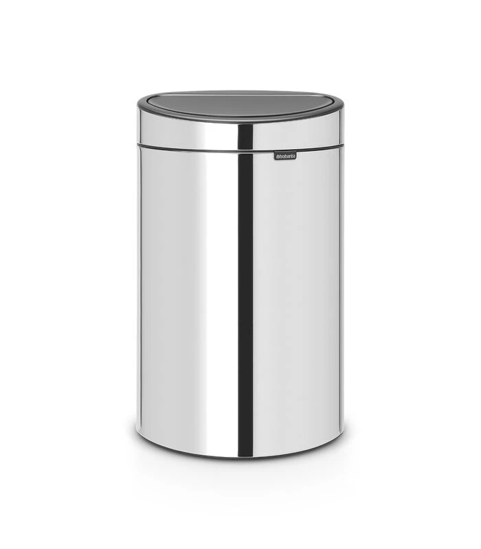 Brabantia Touch Bin New Afvalemmer, 40 Liter, Brilliant Steel 1 Brabantia Touch Bin New Afvalemmer, 40 Liter, Brilliant Steel
