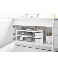 Yamazaki 2-Tiered Extendable Organizer - Tower - White -Dagelijkse Boodschappen Winkel 89a3b9aaabdf448db30c2d6090be6666