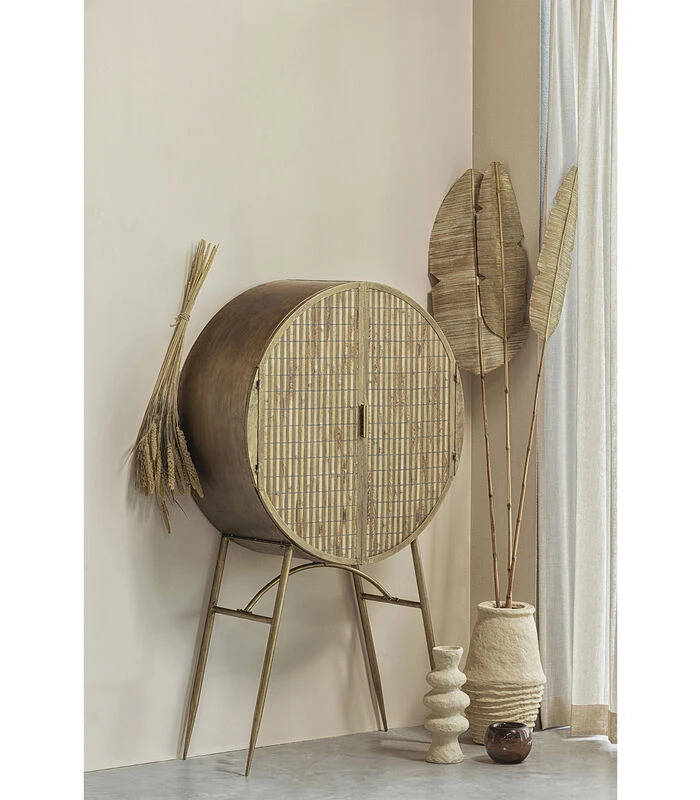 BePureHome Delos Vaas - Papier Mache - Natural - 45x30x30 3 BePureHome Delos Vaas - Papier Mache - Natural - 45x30x30 - Afbeelding 3