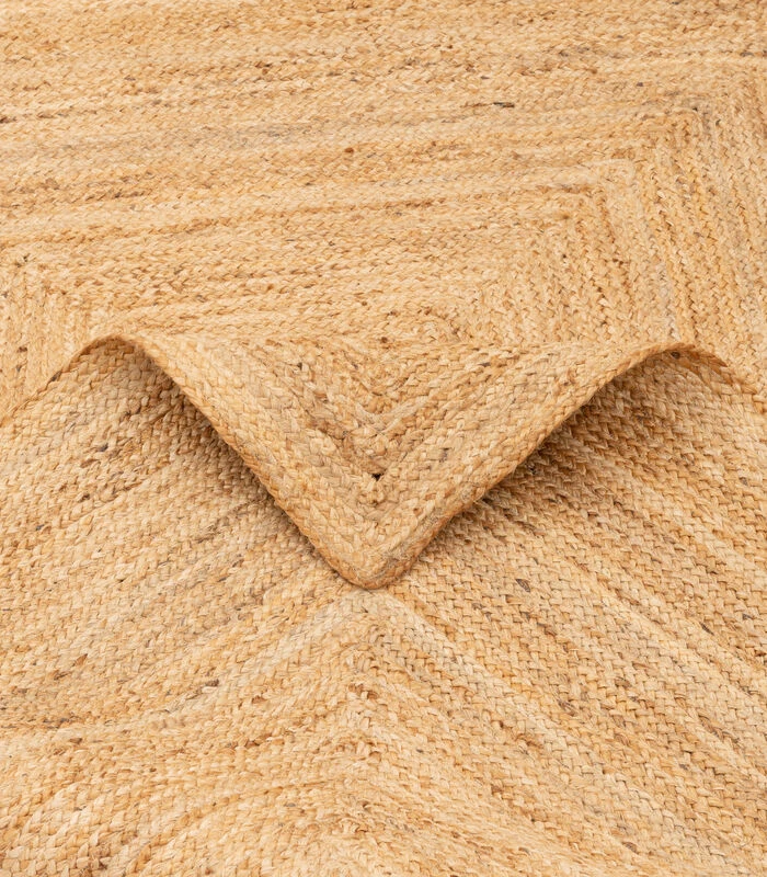 Vloerkleed Natuurvezel Handgemaakt Jute Tapijt Nele 4 Vloerkleed Natuurvezel Handgemaakt Jute Tapijt Nele - Afbeelding 4