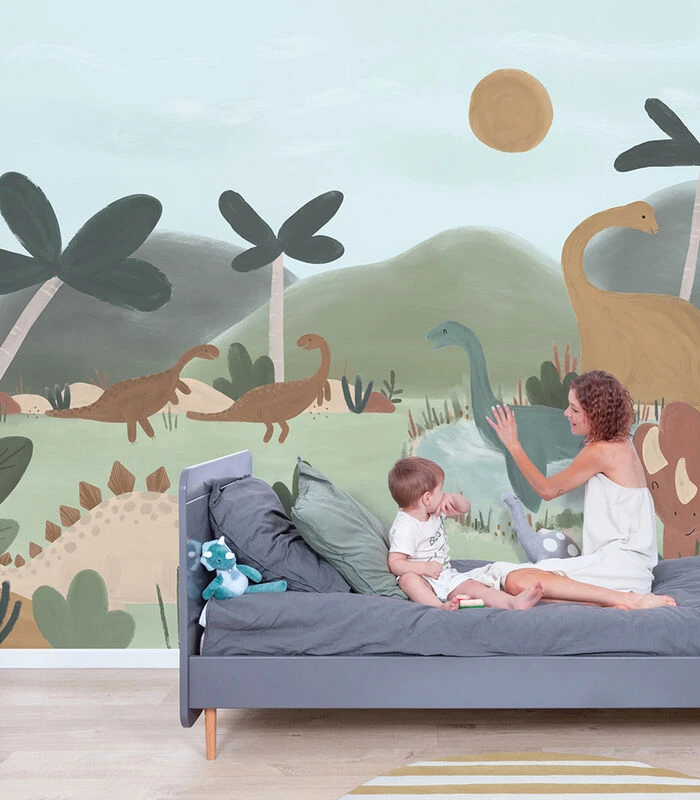 SUNNY Behang Wanddecoratie - Coole Dinosaurussen 1 SUNNY Behang Wanddecoratie - Coole Dinosaurussen