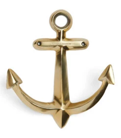 Dubbele Ophanghaak Anker, Wandhaak - Classic Anchor - Zilver - 1 Stuk