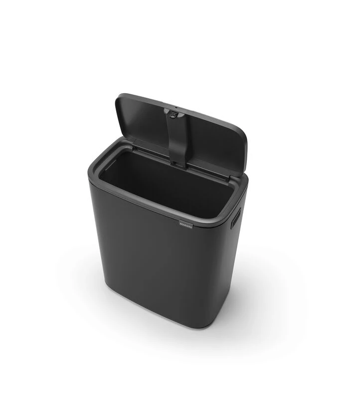 Brabantia Bo Touch Bin, 1 Binnenemmer, 60 Liter - Matt Black 2 Brabantia Bo Touch Bin, 1 Binnenemmer, 60 Liter - Matt Black - Afbeelding 2