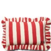 Kussenhoes, Kussensloop 50x30, Deco Strepen - Lourient - Rood/ Wit