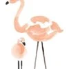 Muursticker Kinderkamer - Flamingo