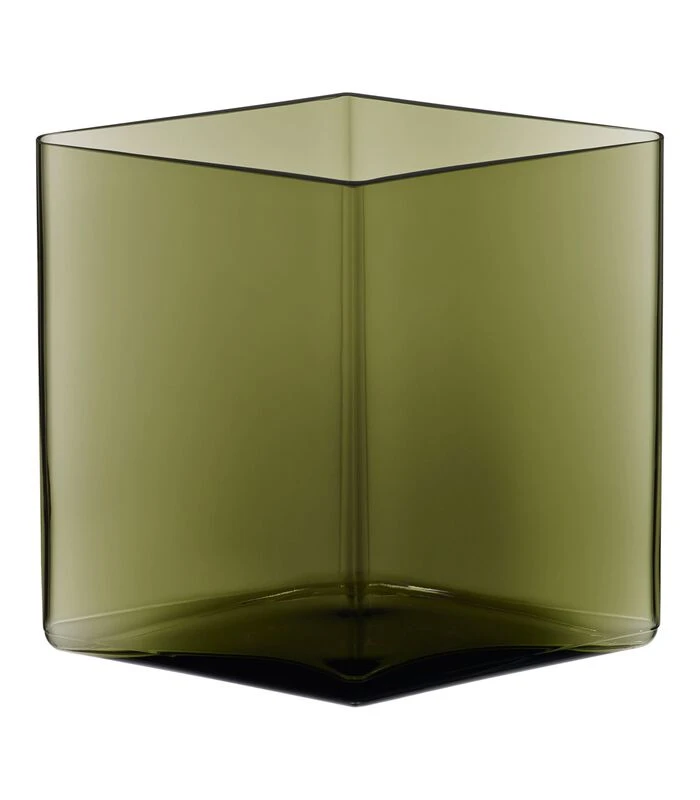 Iittala Ruutu Vaas 205x180mm Mosgroen 1 Iittala Ruutu Vaas 205x180mm Mosgroen