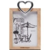 Fotolijst 13x18 Staand Met Hartje - Hanging Heart - Bruin -