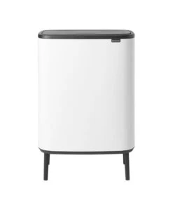 Brabantia Bo Touch Bin Hi, 2 Binnenemmers, 2 X 30L - White