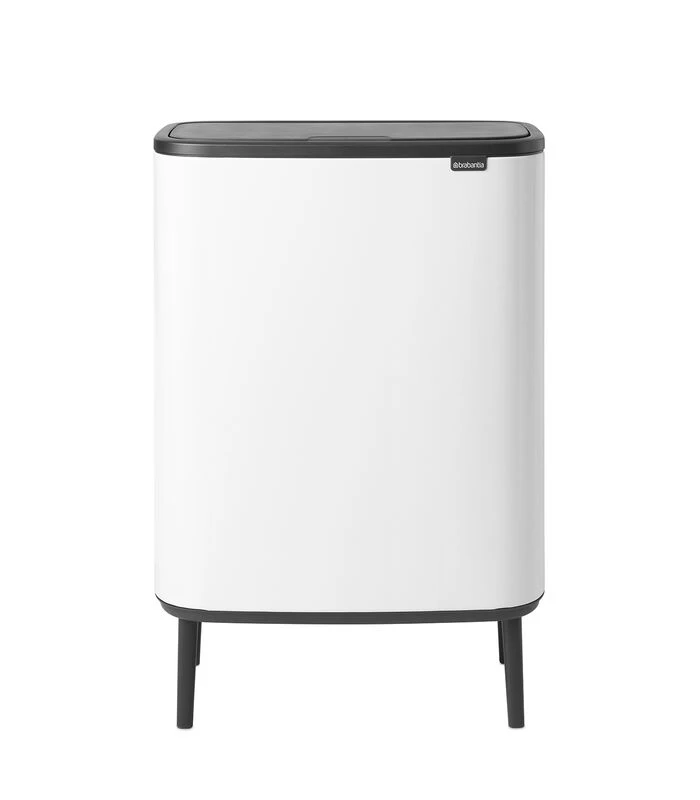 Brabantia Bo Touch Bin Hi, 2 Binnenemmers, 2 X 30L - White 1 Brabantia Bo Touch Bin Hi, 2 Binnenemmers, 2 X 30L - White