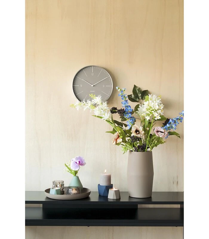 Karlsson Wandklok Normann Numbers - Warm Grijs - Ø27,5cm 2 Karlsson Wandklok Normann Numbers - Warm Grijs - Ø27,5cm - Afbeelding 2