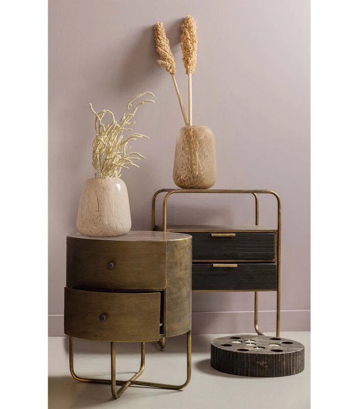 BePureHome Summer Handgemaakte Vaas - Glas - Beige - 21x19x19 2 BePureHome Summer Handgemaakte Vaas - Glas - Beige - 21x19x19 - Afbeelding 2