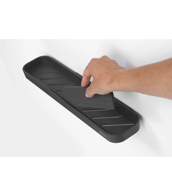 Brabantia MindSet Doucheplanchet Met Wisser - Dark Grey 3 Brabantia MindSet Doucheplanchet Met Wisser - Dark Grey - Afbeelding 3