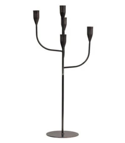 Kent Kandelaar - Metaal - Zwart - 57x26x26 5 Kent Kandelaar - Metaal - Zwart - 57x26x26 -Dagelijkse Boodschappen Winkel 9552dd4b98ec42779ce28e883a2d8948
