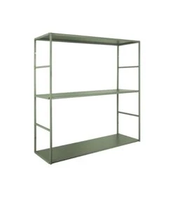 PRESENT TIME Wandrek Level - Metaal Mat Jungle Groen - 60x20x60cm