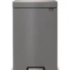 Brabantia NewIcon Prullenbak - 20 L - Mineral Concrete Grey