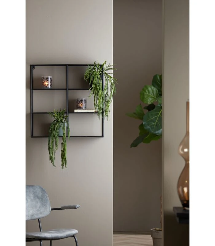 Wandrek Molise - Zwart - 60x13x60cm 2 Wandrek Molise - Zwart - 60x13x60cm - Afbeelding 2