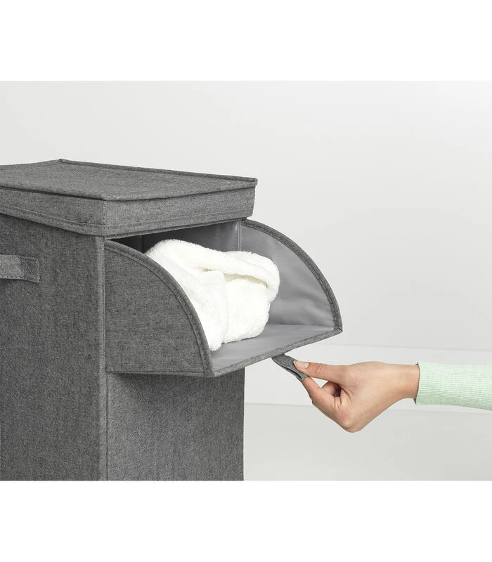 Brabantia Wasbox Stapelbaar, 35 Liter - Pepper Black 2 Brabantia Wasbox Stapelbaar, 35 Liter - Pepper Black - Afbeelding 2